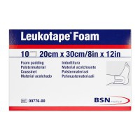 Leukotape Foam : Feuille de mousse-caoutchouc découpable (boîte de 10 feuilles)